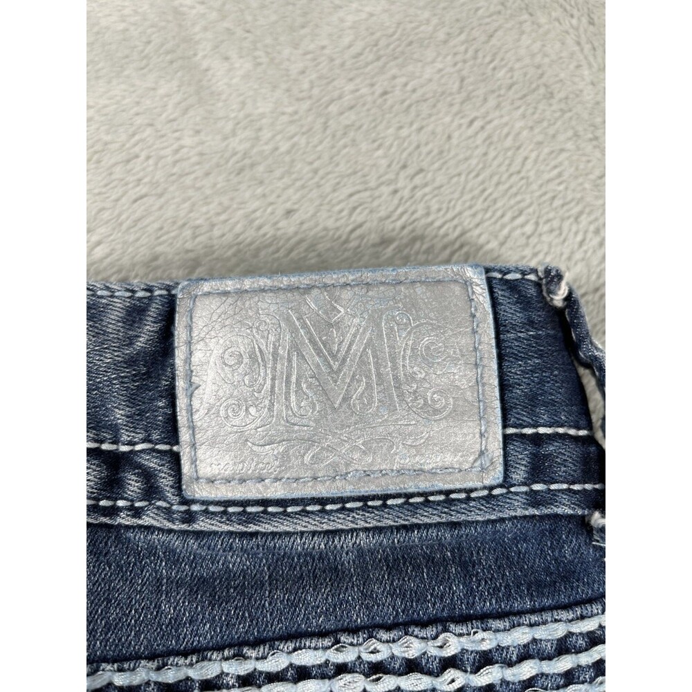 Maurices Premium Women's Bling Capri Jeans Size 13/14 Reg Distressed Low Rise - Picture 12 of 15